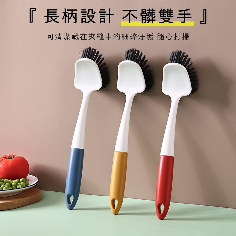 大信百貨》簡約設計 鍋刷【新品特惠】清潔刷 廚房 刷具 去污刷 刷子 浴室 洗手台 鍋刷 大掃除 不沾手長柄，清潔刷-細節圖2