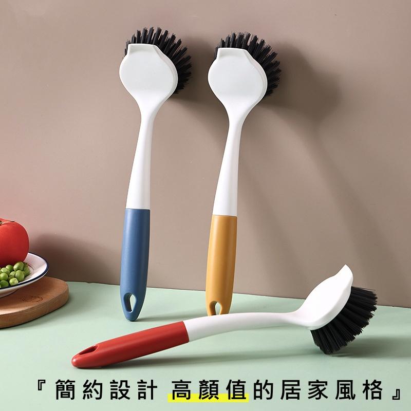 大信百貨》簡約設計 鍋刷【新品特惠】清潔刷 廚房 刷具 去污刷 刷子 浴室 洗手台 鍋刷 大掃除 不沾手長柄，清潔刷-細節圖4