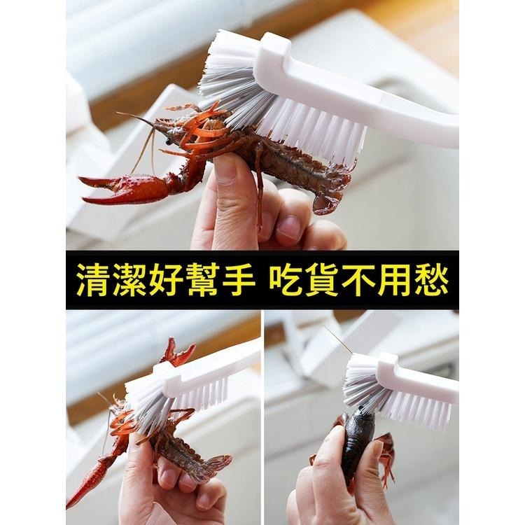大信百貨》L直角清潔刷【全網最低價】流理台水槽刷 水槽刷 刷子 直角刷 排水口 磁磚 細縫 排水口L型清潔刷，L刷-細節圖3