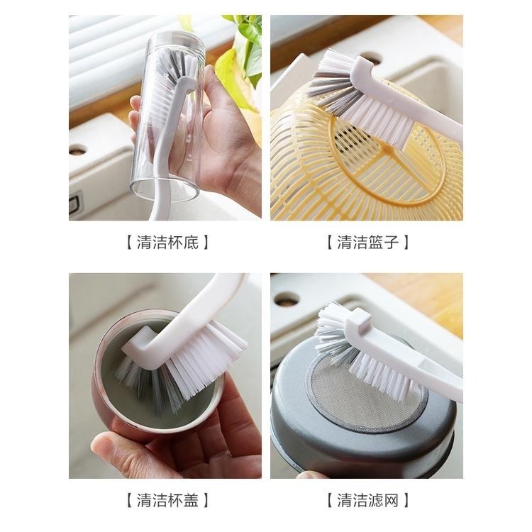 大信百貨》L直角清潔刷【全網最低價】流理台水槽刷 水槽刷 刷子 直角刷 排水口 磁磚 細縫 排水口L型清潔刷，L刷-細節圖4