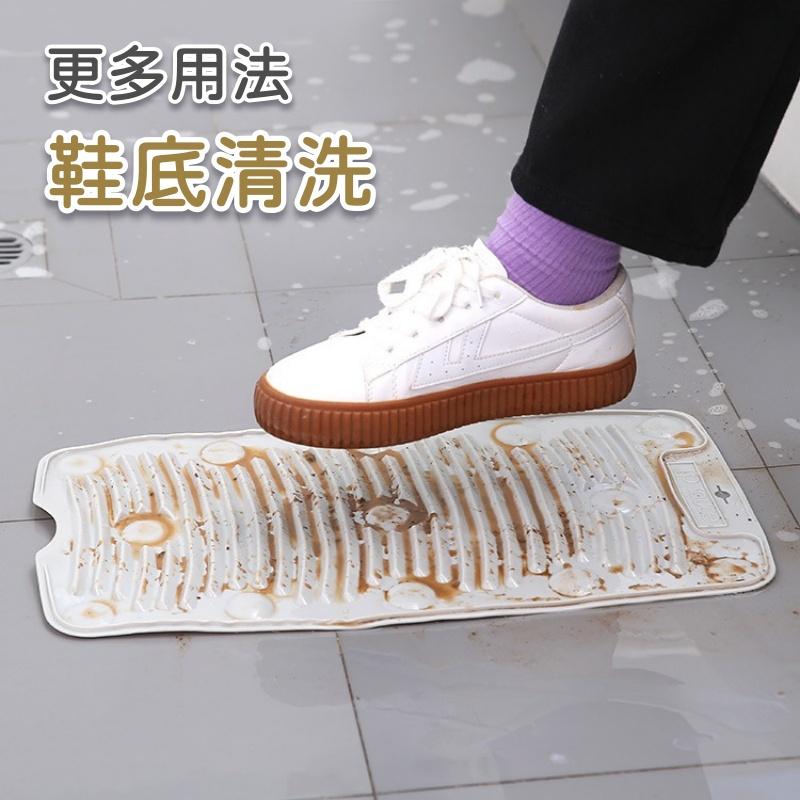 大信百貨》簡約折疊洗衣板【熱銷現貨】顏色隨機 功能洗衣板 洗鞋板 搓衣板 摺疊搓衣板 洗衣板 拖把清潔 抹布清潔，洗衣板-細節圖5