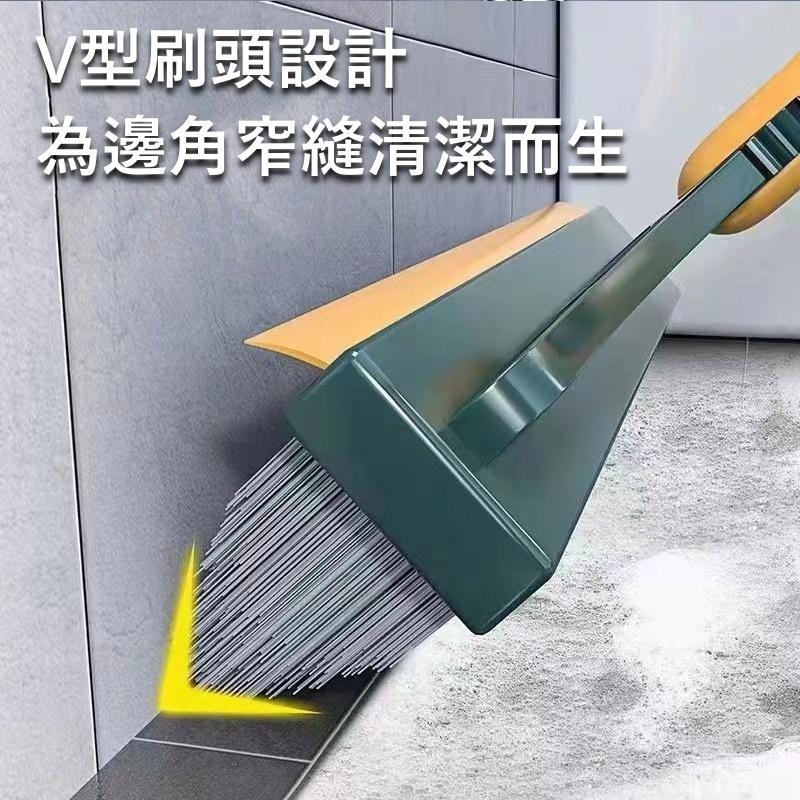 大信百貨》V型刷頭零死角【下殺推薦】浴室地板刷 浴室清潔刷 縫隙地板刷 玻璃刮刀 瓷磚縫隙 地板硬毛長柄刷，地板刷-細節圖4