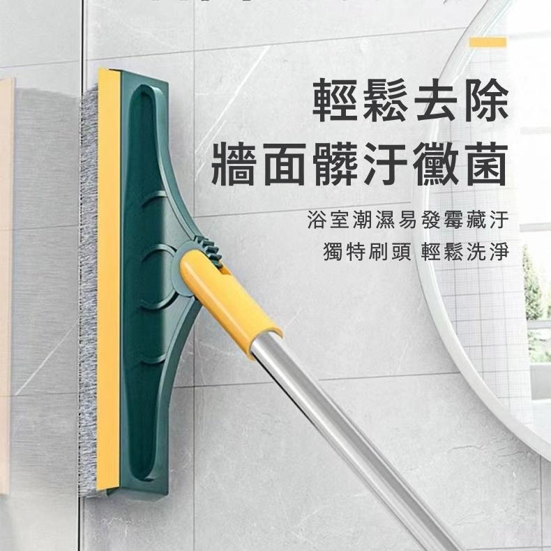 大信百貨》V型刷頭零死角【下殺推薦】浴室地板刷 浴室清潔刷 縫隙地板刷 玻璃刮刀 瓷磚縫隙 地板硬毛長柄刷，地板刷-細節圖6
