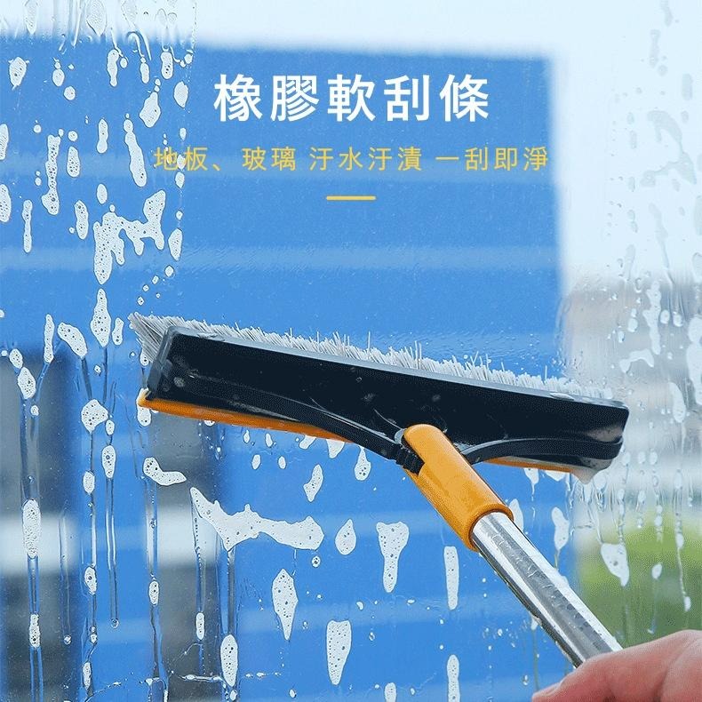 大信百貨》V型刷頭零死角【下殺推薦】浴室地板刷 浴室清潔刷 縫隙地板刷 玻璃刮刀 瓷磚縫隙 地板硬毛長柄刷，地板刷-細節圖7