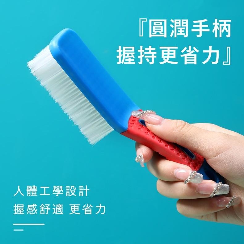大信百貨》撞色小鞋刷【新品特價】 洗鞋刷 雙頭鞋刷 鞋刷 長柄刷 清潔刷 小刷子 居家用品 掃除用品 清潔用具，撞色鞋刷-細節圖3