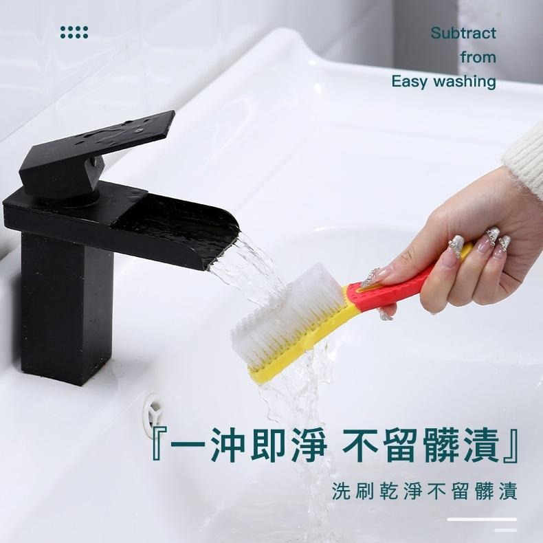 大信百貨》撞色小鞋刷【新品特價】 洗鞋刷 雙頭鞋刷 鞋刷 長柄刷 清潔刷 小刷子 居家用品 掃除用品 清潔用具，撞色鞋刷-細節圖8