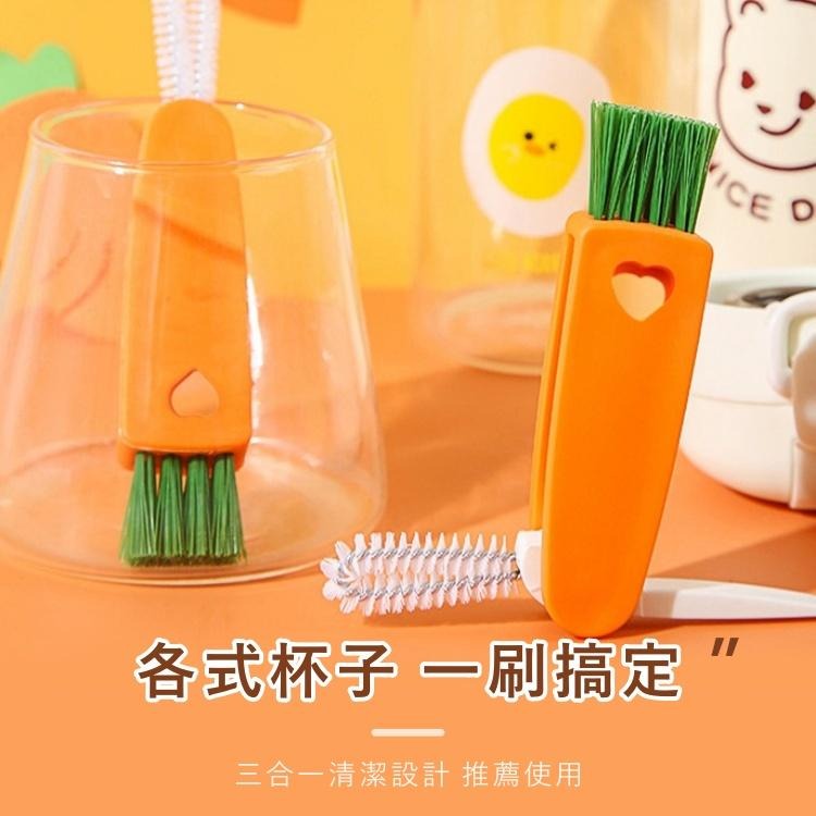 大信百貨》多功能杯蓋刷【新品下殺價】 三合一除垢杯蓋刷 杯蓋清潔刷 杯刷 清潔刷 保溫瓶蓋清潔刷 刷子，三合一杯刷-細節圖5