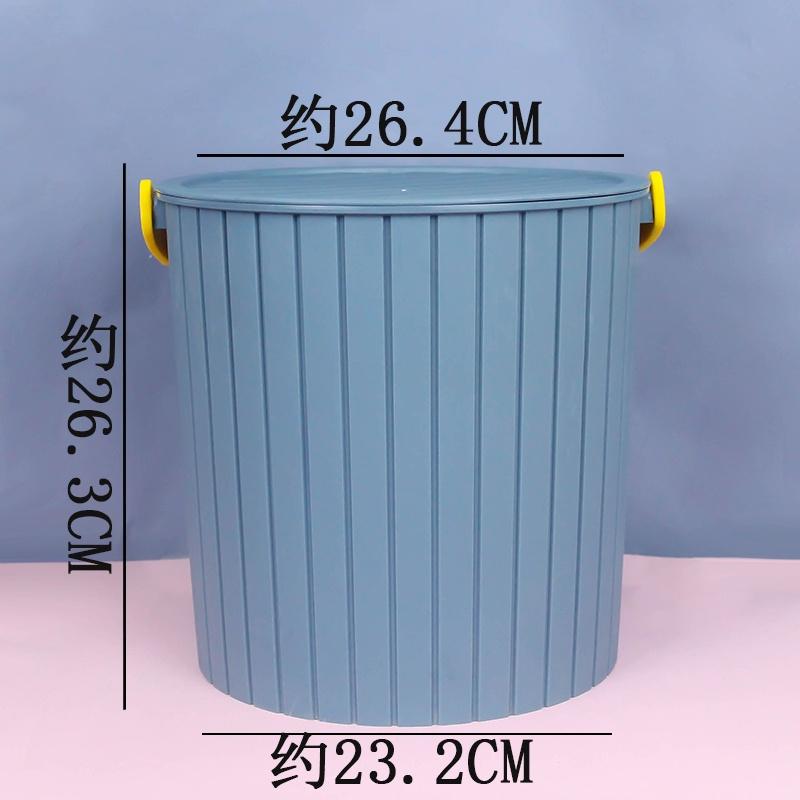 《大信百貨》撞色系 時尚多用桶 附蓋水桶 附蓋垃圾桶 水桶凳 塑料水桶 可坐加厚 家用儲水 釣魚桶 帶蓋儲物收納桶-細節圖5