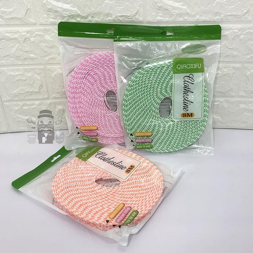 大信百貨》8米曬衣繩 柵欄式 防滑 防風 曬衣繩 晾衣繩 尼龍多功能曬衣繩 多功能繩 柵欄式曬衣繩晾被子 多功能，曬衣繩-細節圖3