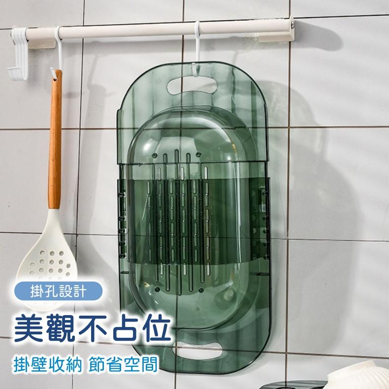 大信百貨》清透質感 伸縮瀝水架【高顏值🧙🏻‍♂️】碗盤瀝水 水槽瀝水架 蔬菜收納架 瀝水籃 碗碟架 水槽置物 瀝水收納-細節圖7