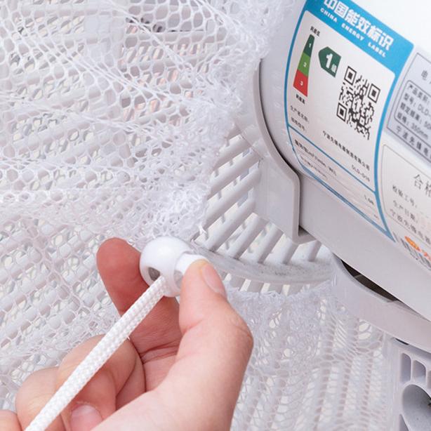 大信百貨》【台灣現貨】電風扇罩 風扇保護罩 洗衣網袋 束口袋 束口網袋 防護網 防夾手 安全保護網 束口式風扇-細節圖6