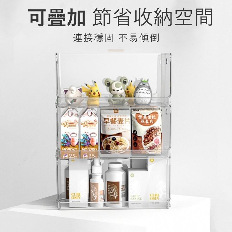 大信百貨》高質感 透明層疊架【簡約清透】透明 收納盒 書收納盒子 書籍收納盒 透明收納盒 高級感收納 透明收納箱-細節圖5