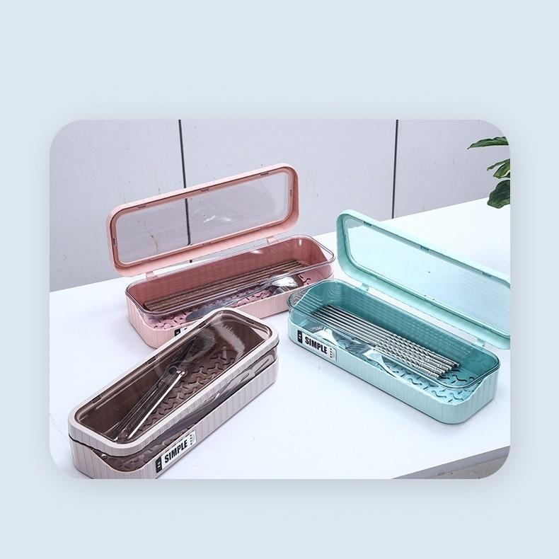 大信百貨》SIMPLE 簡約瀝水筷盒【新品特價】筷子收納盒 筷籠 筷架 筷子筒 廚房收納盒 餐具盒 瀝水盒 收納盒 筷-細節圖8