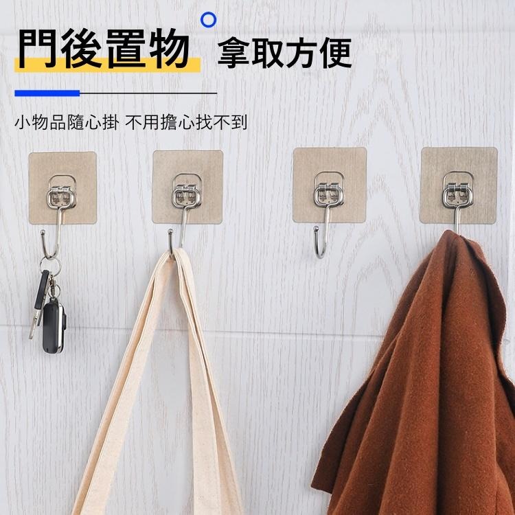 大信百貨》拉絲款 加強不鏽鋼掛勾【全網最低】免打孔 不鏽鋼掛鉤 掛勾 掛鈎 毛巾掛鉤 浴室掛勾 廚房掛勾 掛衣勾，拉絲勾-細節圖8