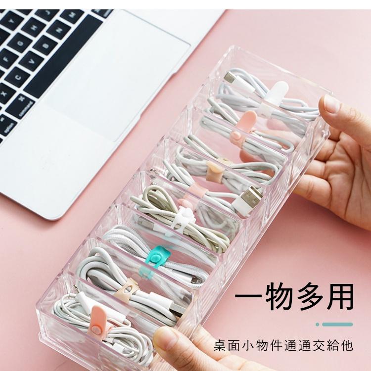 大信百貨》充電線收納盒【新品優惠】數據線收納盒 電線收納 線材收納 傳輸線收納 集線盒 3C收納 收納盒，充電線收納盒-細節圖2
