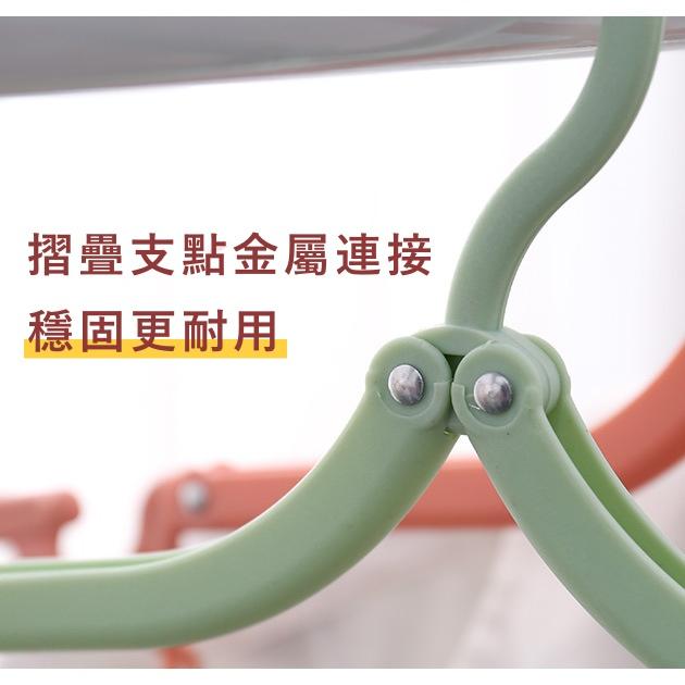 大信百貨》旅行摺疊衣架 帶夾款【好物推薦】台灣折疊衣架 曬衣架 晾衣架 收納衣架 旅行衣架 衣架-細節圖6