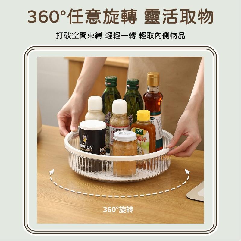 大信百貨》輕奢 360旋轉收納盤【可手提🔥】旋轉收納架 調味料收納架 旋轉盤 醬料架 調料收納架 廚房旋轉收納盤，旋轉盤-細節圖4