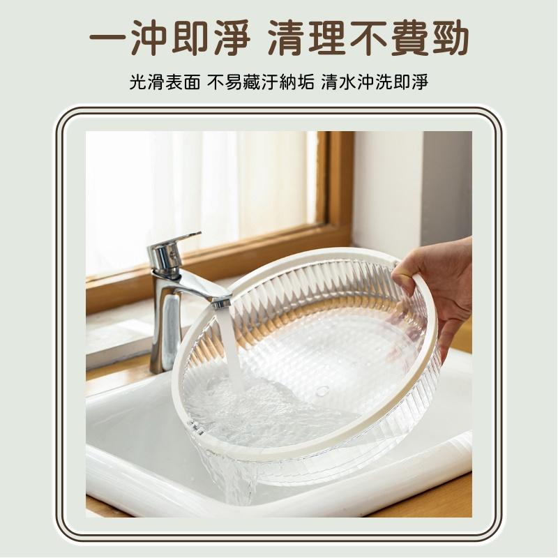 大信百貨》輕奢 360旋轉收納盤【可手提🔥】旋轉收納架 調味料收納架 旋轉盤 醬料架 調料收納架 廚房旋轉收納盤，旋轉盤-細節圖7