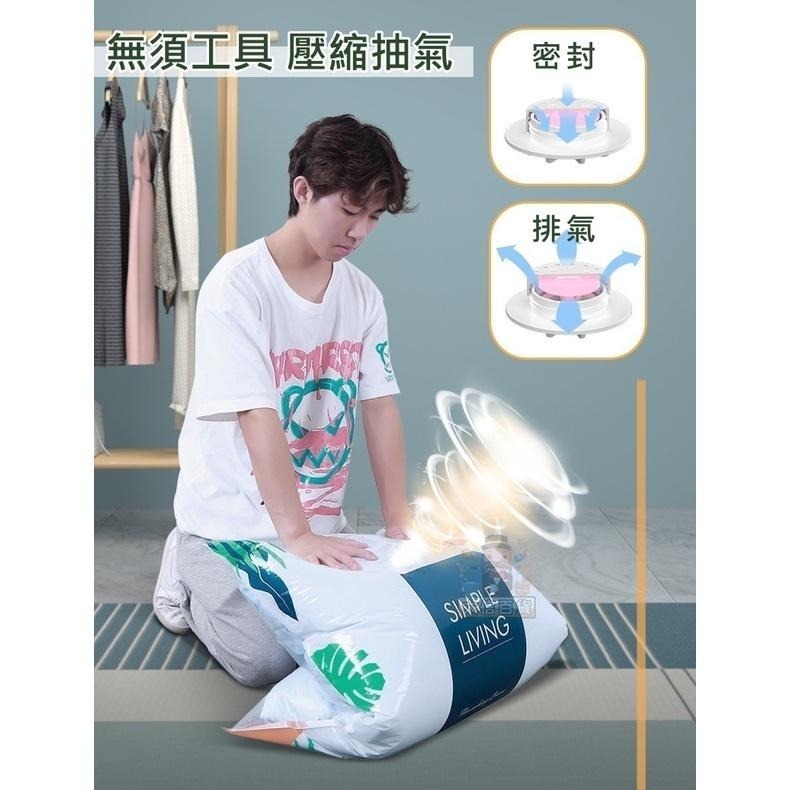大信百貨》北歐壓縮袋 衣物棉被壓縮袋 棉被收納 手捲式 加厚款 壓縮袋 真空袋 衣物收納袋 收納 空間 旅行收納，壓縮袋-細節圖2