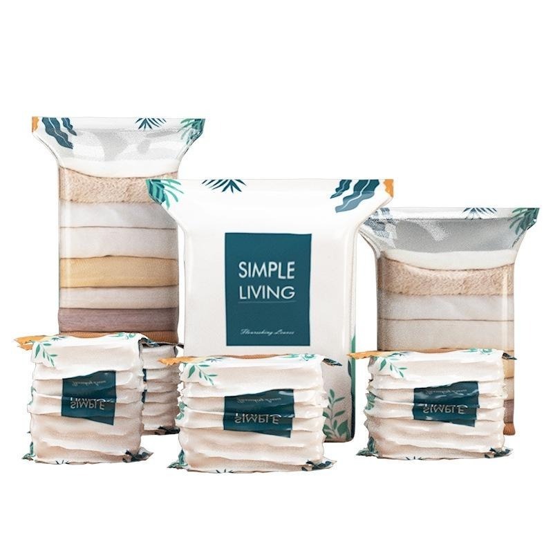 大信百貨》北歐壓縮袋 衣物棉被壓縮袋 棉被收納 手捲式 加厚款 壓縮袋 真空袋 衣物收納袋 收納 空間 旅行收納，壓縮袋-細節圖8