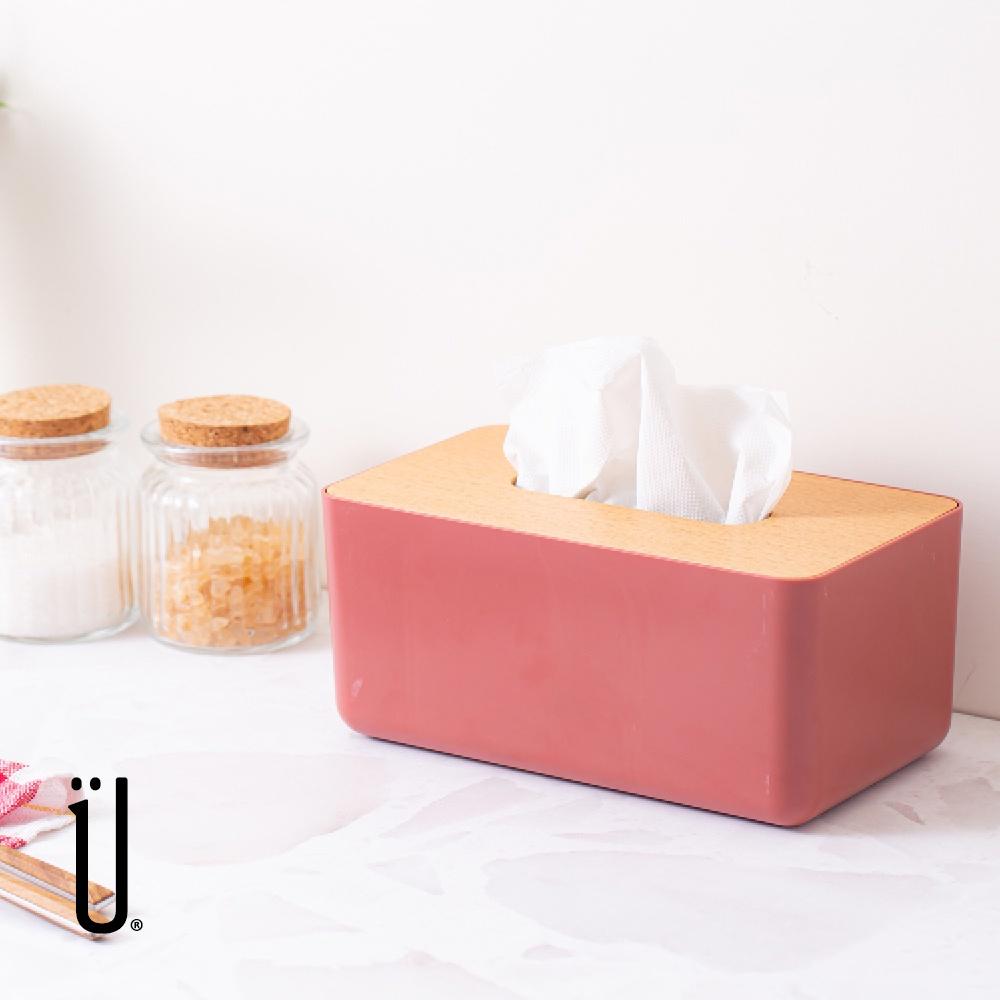大信百貨》簡約木蓋衛生紙盒 衛生紙收納 木蓋衛生紙盒 木紋面紙盒 生活便利面紙盒 抽取式面紙盒 衛生紙收納盒 台灣製造-細節圖2