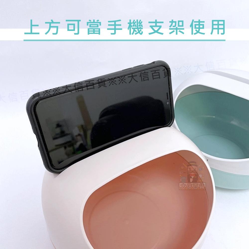 大信百貨》橢圓型收納盒 圓滾型收納盒 桌上型追劇垃圾桶 桌上收納 收納盒 置物盒 文具盒 垃圾桶 辦公收納 化妝收納-細節圖2