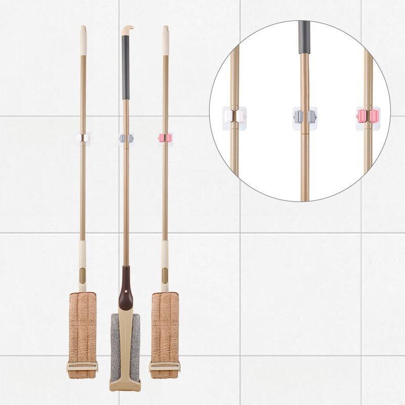 大信百貨》 北歐風 拖把掛架 無痕 拖把架 拖把夾 掃把架 免釘 免打孔 拖把掛勾-細節圖2