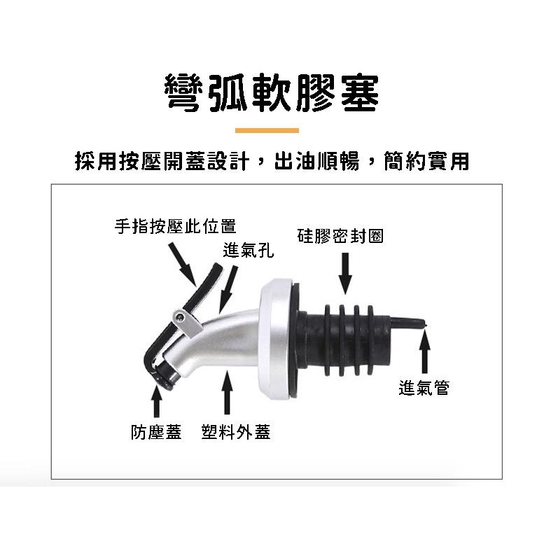 大信百貨》油瓶導油塞嘴 按壓式油嘴 調味料罐 料理米酒瓶塞嘴 油嘴 油壺嘴 油壺 油瓶 油嘴瓶塞 防漏油瓶嘴塞 油瓶塞-細節圖4