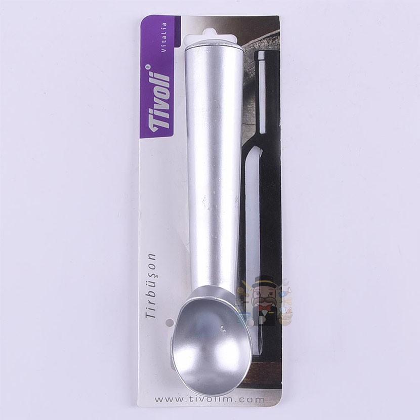 大信百貨》YB1766 908 冰淇淋杓  挖杓 鋁 冰杓 勺子 水果挖勺 薯泥勺 廚房用具，冰淇淋勺-細節圖3