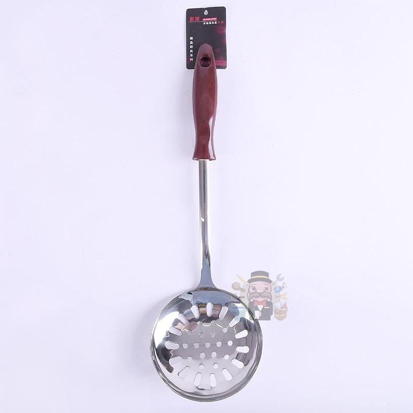 大信百貨》創陽 5厘 紅電木湯勺 紅電木漏勺 兩用火鍋湯勺 廚房用具 火鍋用具 廚具 撈勺 盛粥 湯匙，電木湯勺-細節圖7