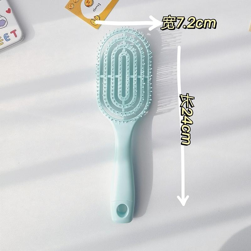 大信百貨》【新品促銷】冰淇淋 蓬鬆梳 縷空彈力順髮梳 鏤空按摩梳 梳子 按摩梳 美髮梳 長髮，蓬鬆梳-細節圖6