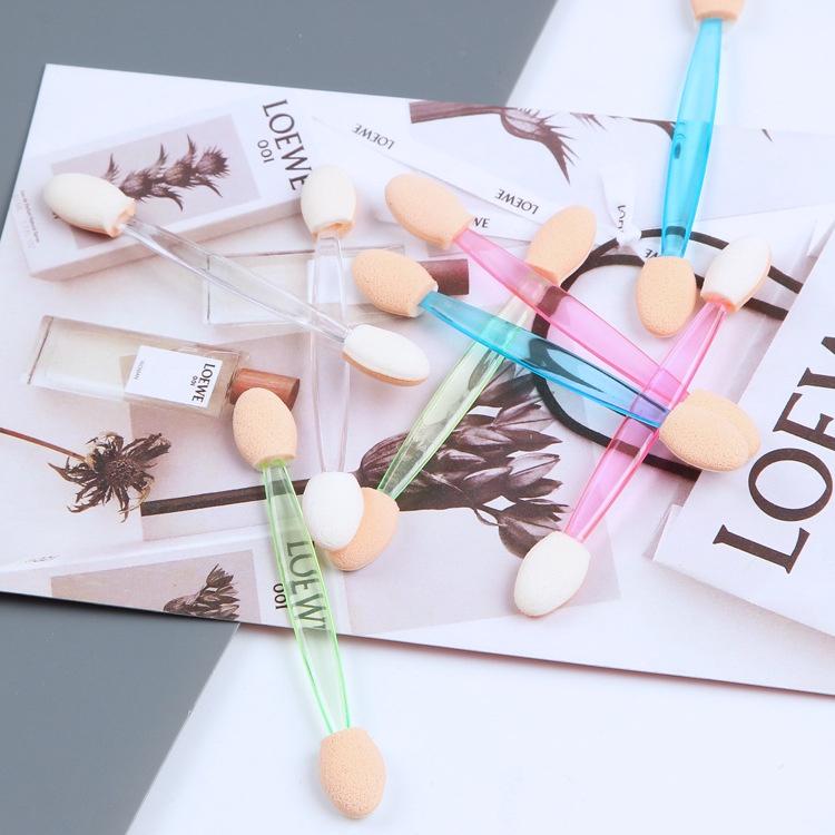 大信百貨》 現貨 一次性 眼影棒 12入 海棉棒 優質乳膠海綿眼影棒 眼影海綿 眼影棒 拋棄式眼影棒-細節圖2