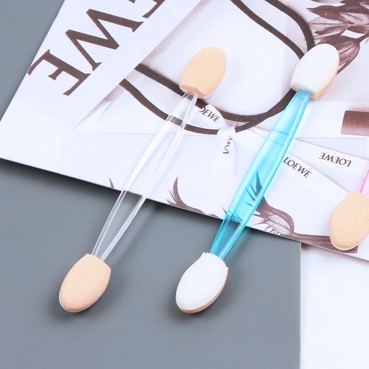 大信百貨》 現貨 一次性 眼影棒 12入 海棉棒 優質乳膠海綿眼影棒 眼影海綿 眼影棒 拋棄式眼影棒-細節圖3