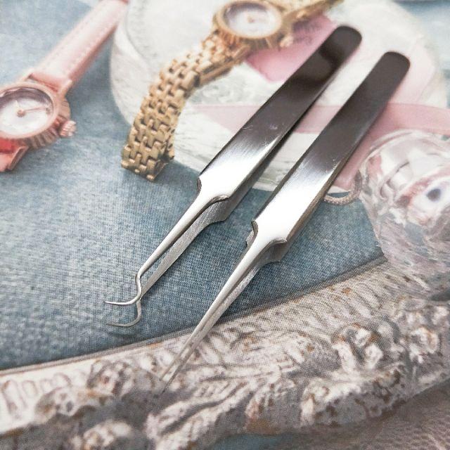 大信百貨》KS2664-1 彎+直 專業美容 專用粉刺夾 粉刺清潔 粉刺夾 夾粉刺 美容工具 擠痘痘工具-細節圖3