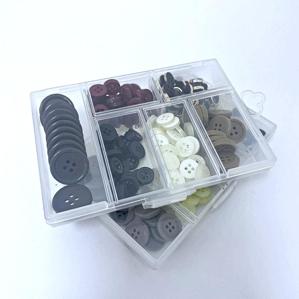 大信百貨》多規格鈕扣組 YB1763 鈕扣套裝 糖果色 扣子 珠光扣子 霧面鈕扣 四孔鈕扣-細節圖6
