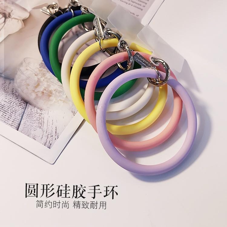 大信百貨》ins風 液態硅膠手機掛環【新品優惠⭐】卡片式手機掛繩 不限機型 多功能硅膠掛環 鑰匙圈扣飾 防丟防摔掛飾-細節圖2