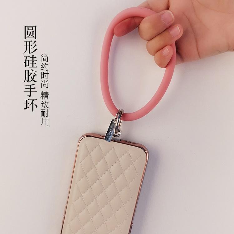 大信百貨》ins風 液態硅膠手機掛環【新品優惠⭐】卡片式手機掛繩 不限機型 多功能硅膠掛環 鑰匙圈扣飾 防丟防摔掛飾-細節圖3