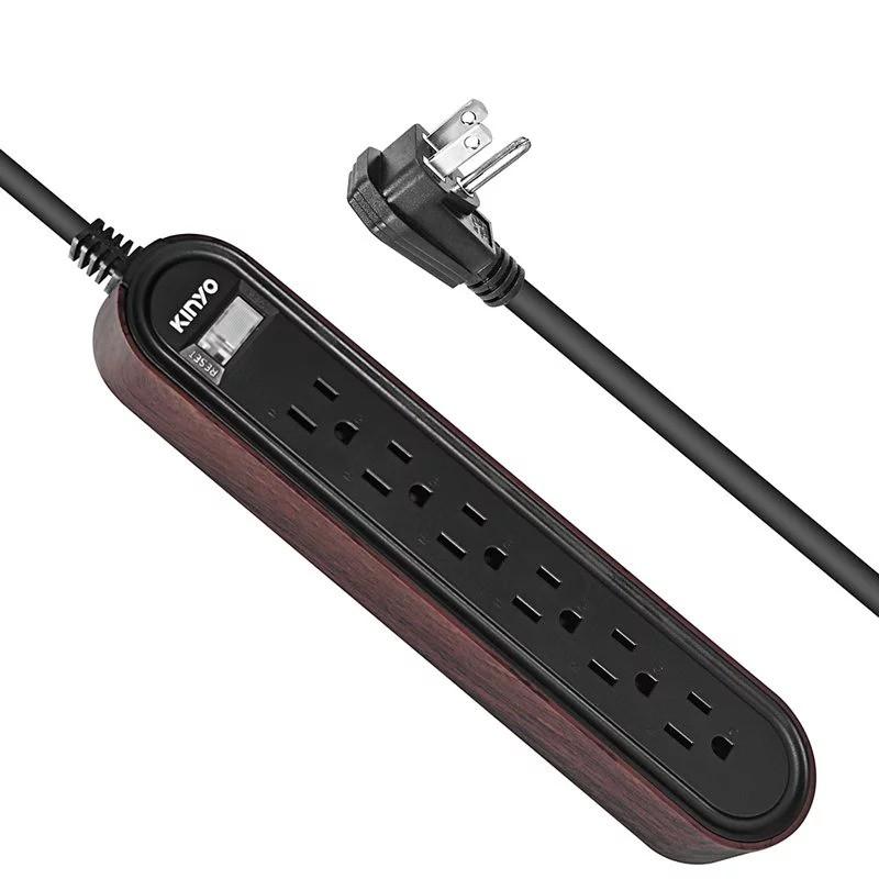 大信百貨》CGC316 1開6插 雙圓延長線6呎-現代簡約/自然木紋1.8M 過載保護延長線 插座 插座延長線-細節圖4