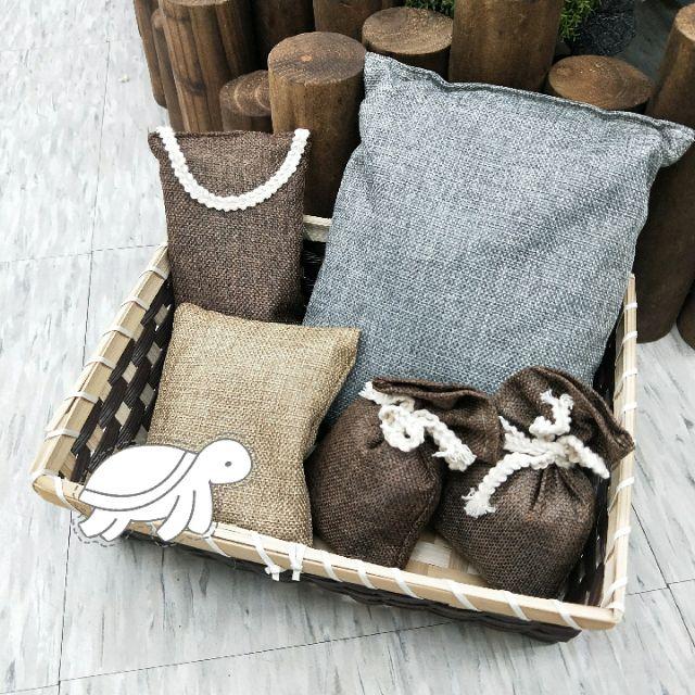 大信百貨》CB3951A 棉麻生活 麻布竹炭包85g 平衡濕氣 消除異味 消臭-細節圖8