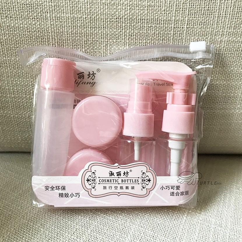 大信百貨》噴瓶 壓瓶 粉藍色透明旅行瓶分裝罐系列 旅行分裝罐 分裝瓶 旅行分裝瓶收納盒，粉空瓶-細節圖8