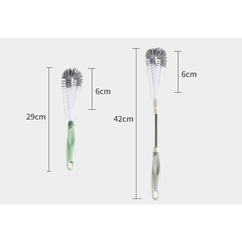 大信百貨》直角彎曲杯刷【🔥新品推薦】海綿杯刷 奶瓶刷 杯刷 清潔刷 奶瓶清潔-細節圖9