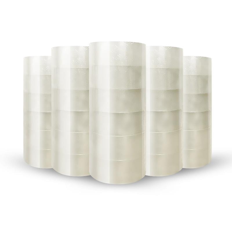 大信百貨》48mm 80Y 透明膠帶 封箱膠帶 賣家必備 寬膠帶 膠帶 膠帶台 包貨 網拍 封箱 一般膠帶 文具，膠帶-細節圖3