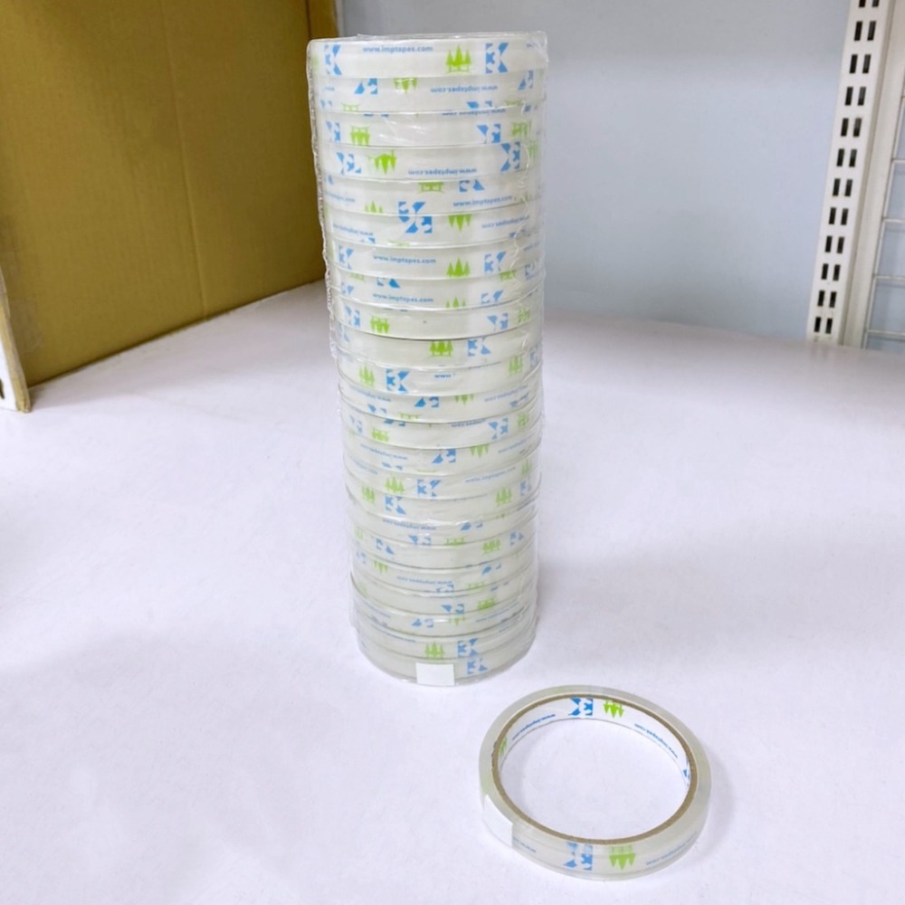 大信百貨》48mm 80Y 透明膠帶 封箱膠帶 賣家必備 寬膠帶 膠帶 膠帶台 包貨 網拍 封箱 一般膠帶 文具，膠帶-規格圖4