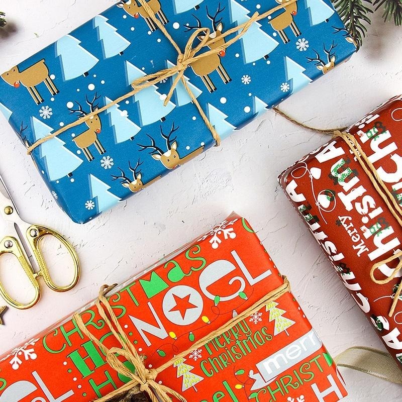 大信百貨》聖誕包裝紙【新品優惠✨】超商取貨會凹折 聖誕包裝 聖誕節包裝 包裝紙 禮物包裝紙 包裝禮物，包裝紙-細節圖2