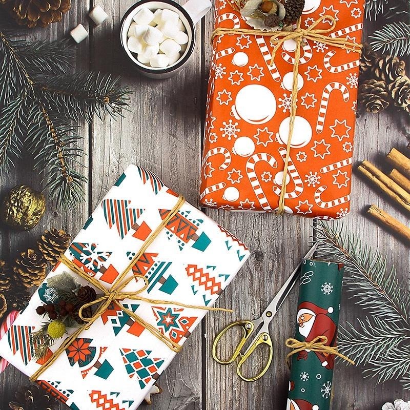 大信百貨》聖誕包裝紙【新品優惠✨】超商取貨會凹折 聖誕包裝 聖誕節包裝 包裝紙 禮物包裝紙 包裝禮物，包裝紙-細節圖3