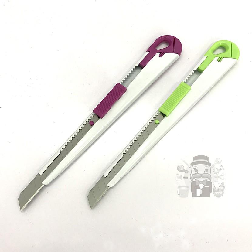 大信百貨》YA118 文書專用 辦公白美工刀 專業美工刀 電商必備 美工刀 裁紙刀 事務小刀 辦公文具-細節圖3