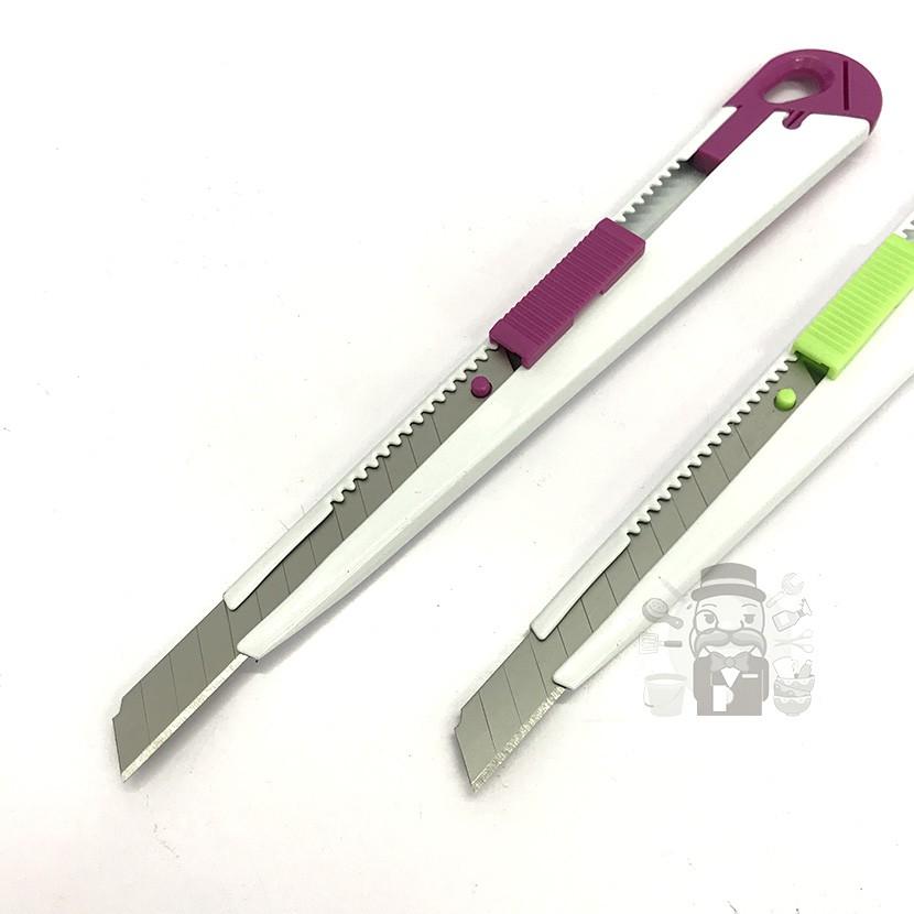 大信百貨》YA118 文書專用 辦公白美工刀 專業美工刀 電商必備 美工刀 裁紙刀 事務小刀 辦公文具-細節圖4