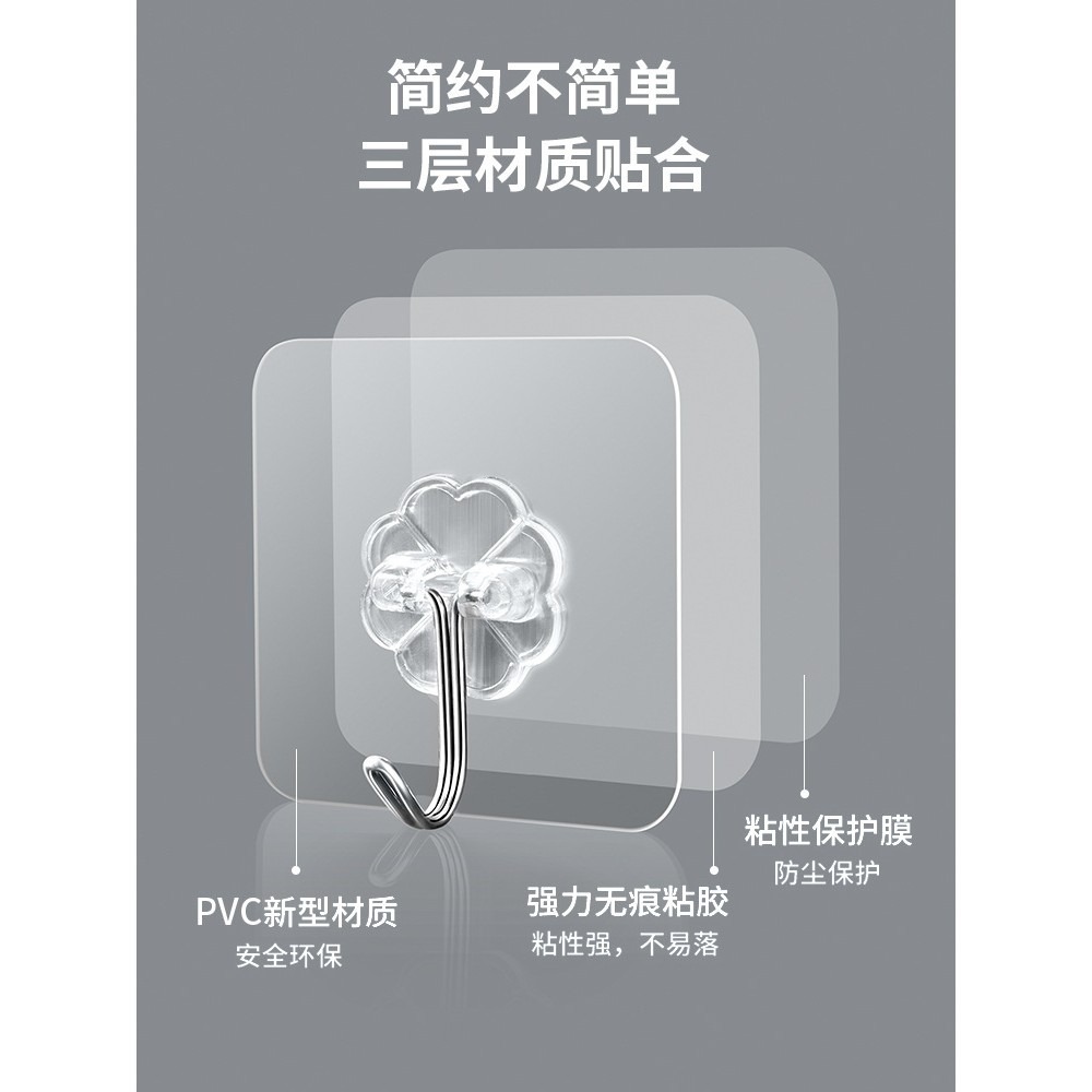 超多🔥下殺價 強力無痕掛勾 強力無痕貼 不留痕掛鉤 無痕貼片 掛勾貼片 免釘牆貼片 無痕螺絲貼 免釘貼 子母扣-細節圖7
