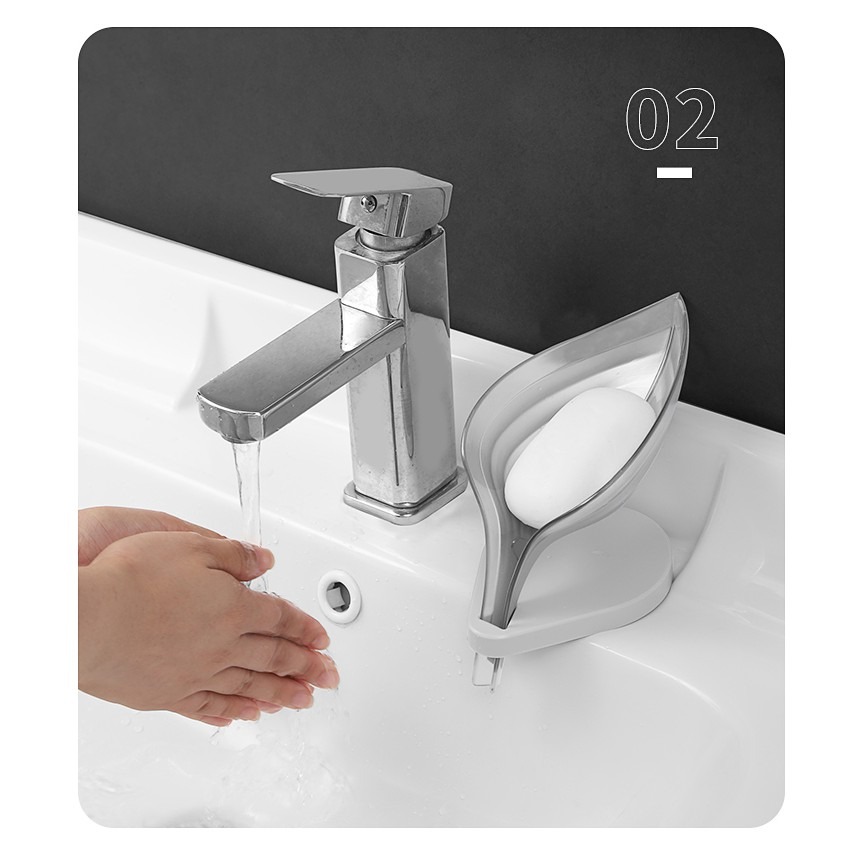 葉子吸盤皂盒 /1入