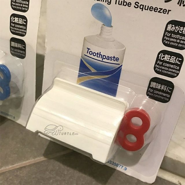 大信百貨》簡約不浪費 手轉 擠牙膏神器 擠牙膏 牙膏器 牙膏掛架 手動擠牙膏 擠牙膏器具，擠牙膏器-細節圖3